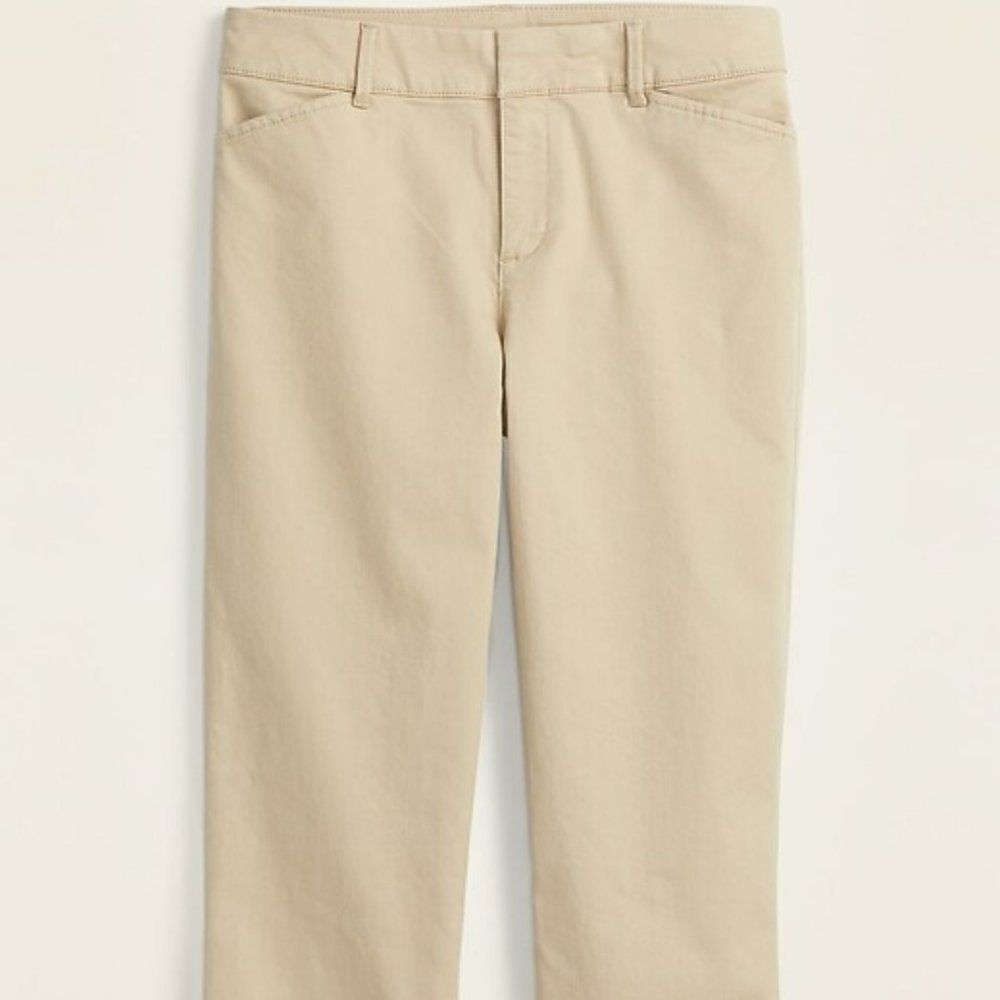 Old Navy Pixie Chino Capri Khaki/Upper Crust Sz 8